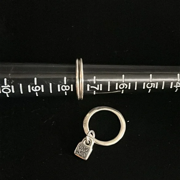 UNO de 50 PRISONER Stackable Silver Ring Set. Size 7 1/2 - Picture 11 of 12